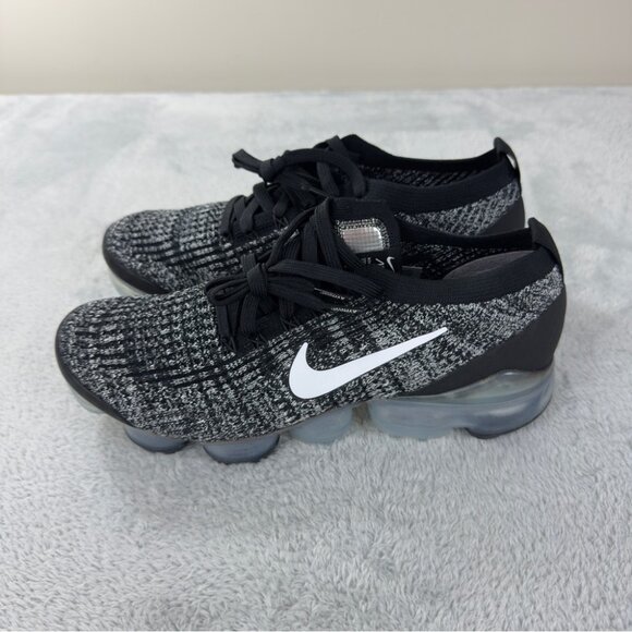 Nike Air Vapormax Flyknit 3 Oreo Black Gray Size 8.5 - Picture 6 of 15